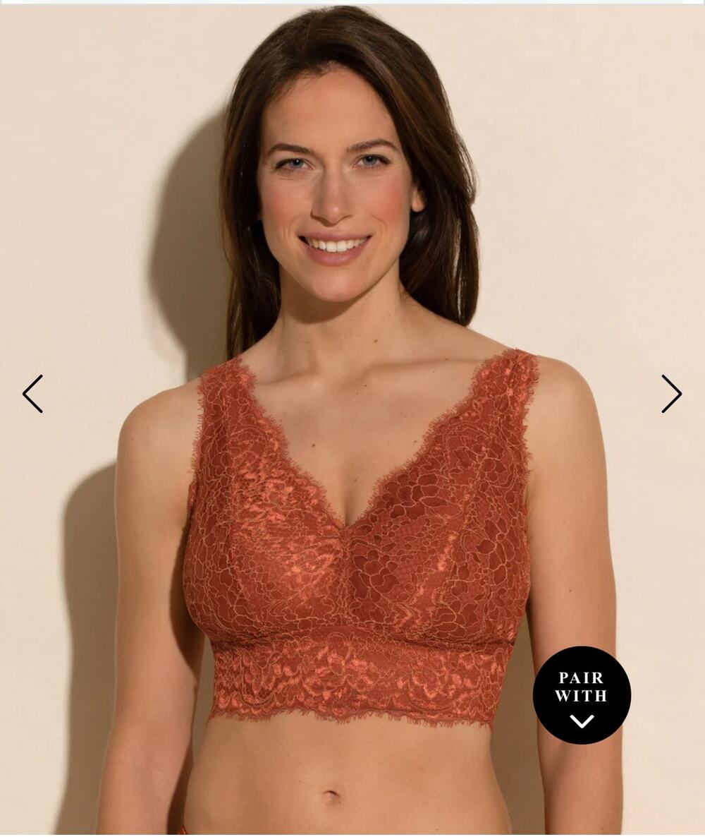 Cosabella - Pret A Porter Curvy Longline Bralette - XL - Sahara/Taaja Mango
